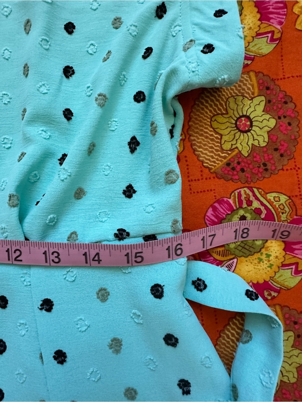 Nina Leonard Mint Green Polka Dot Shirt Midi Dress - Picture 7 of 8